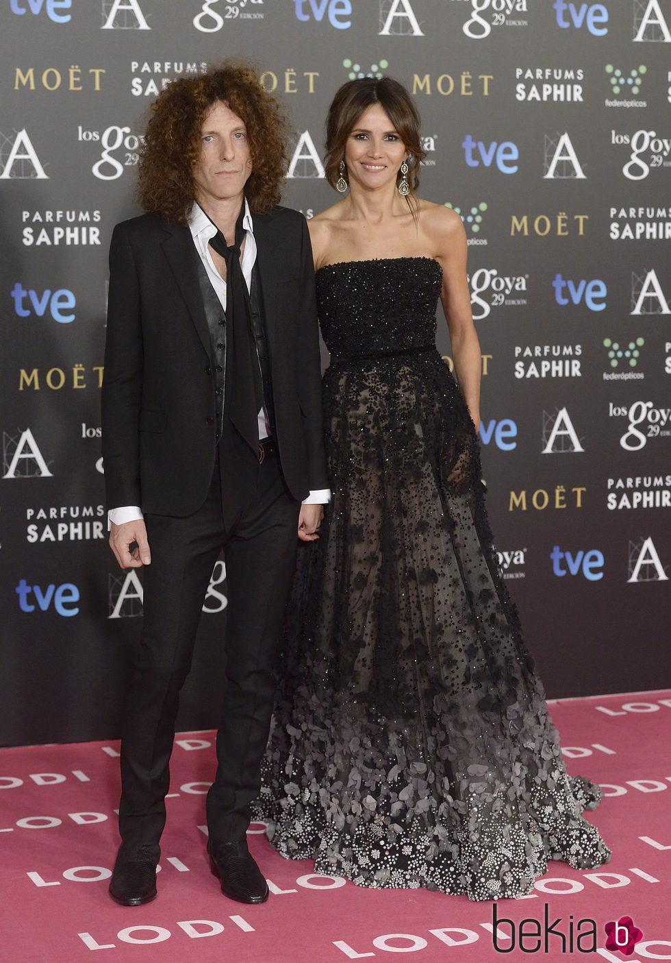 Goya Toledo y Craig Ross en la alfombra roja de los Premios Goya 2015