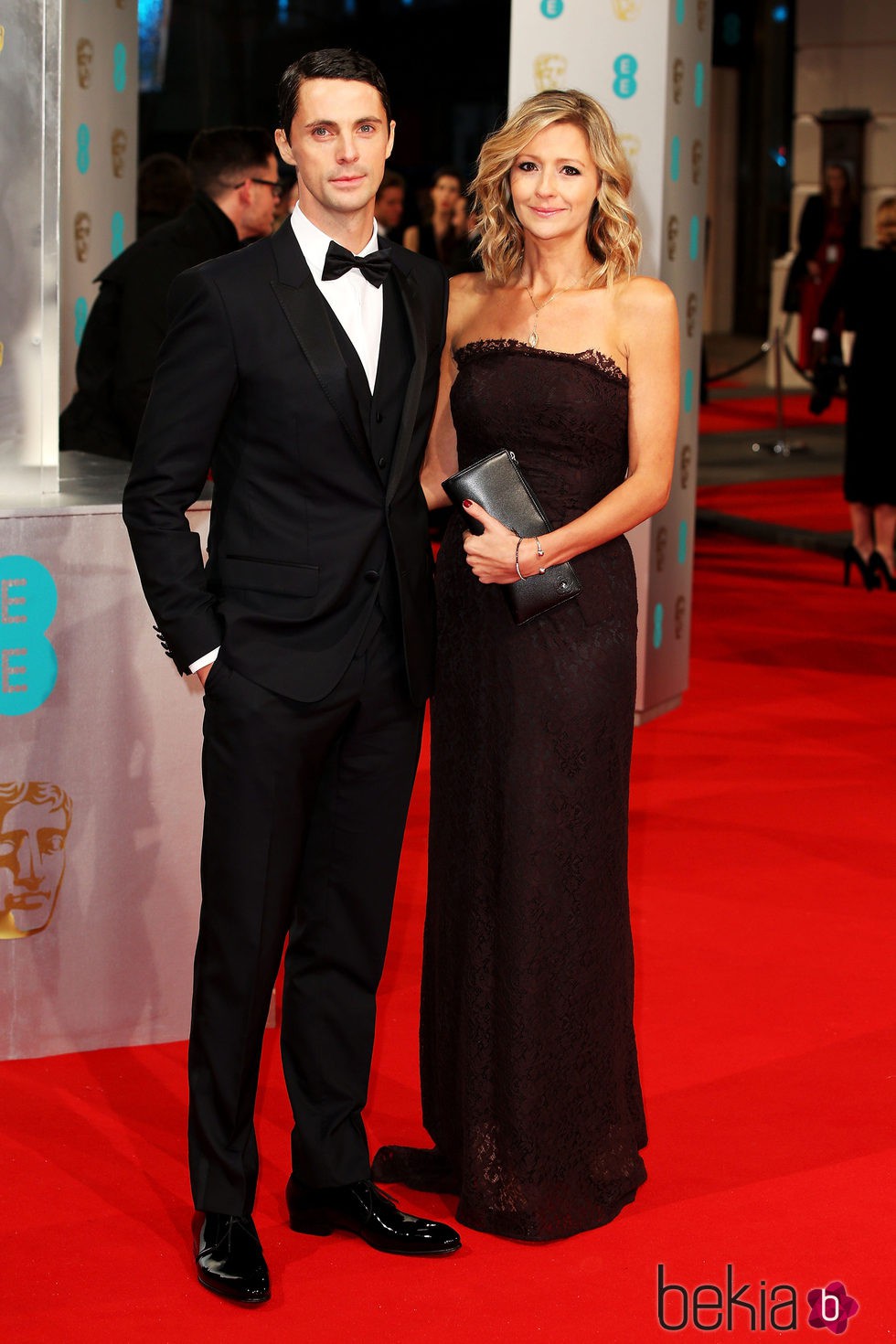 Matthew Goode y Sophie Dymoke en los BAFTA 2015