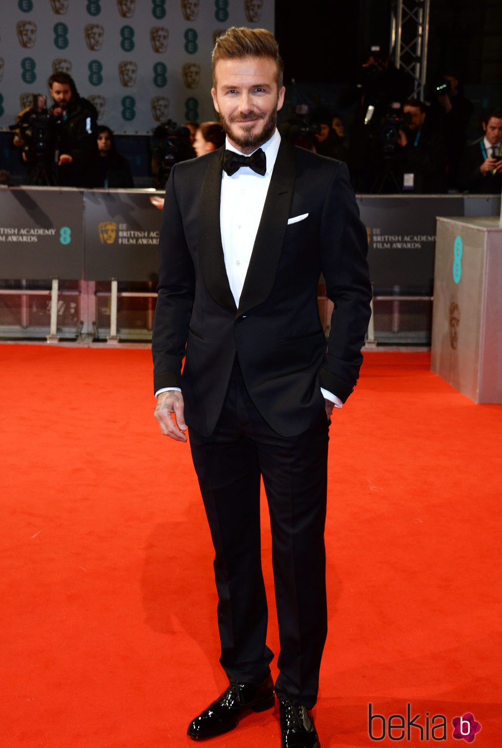 David Beckham en los Premios BAFTA 2015