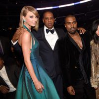 Taylor Swift, Jay Z, Kanye West, Kim Kardashian en los premios Grammy 2015