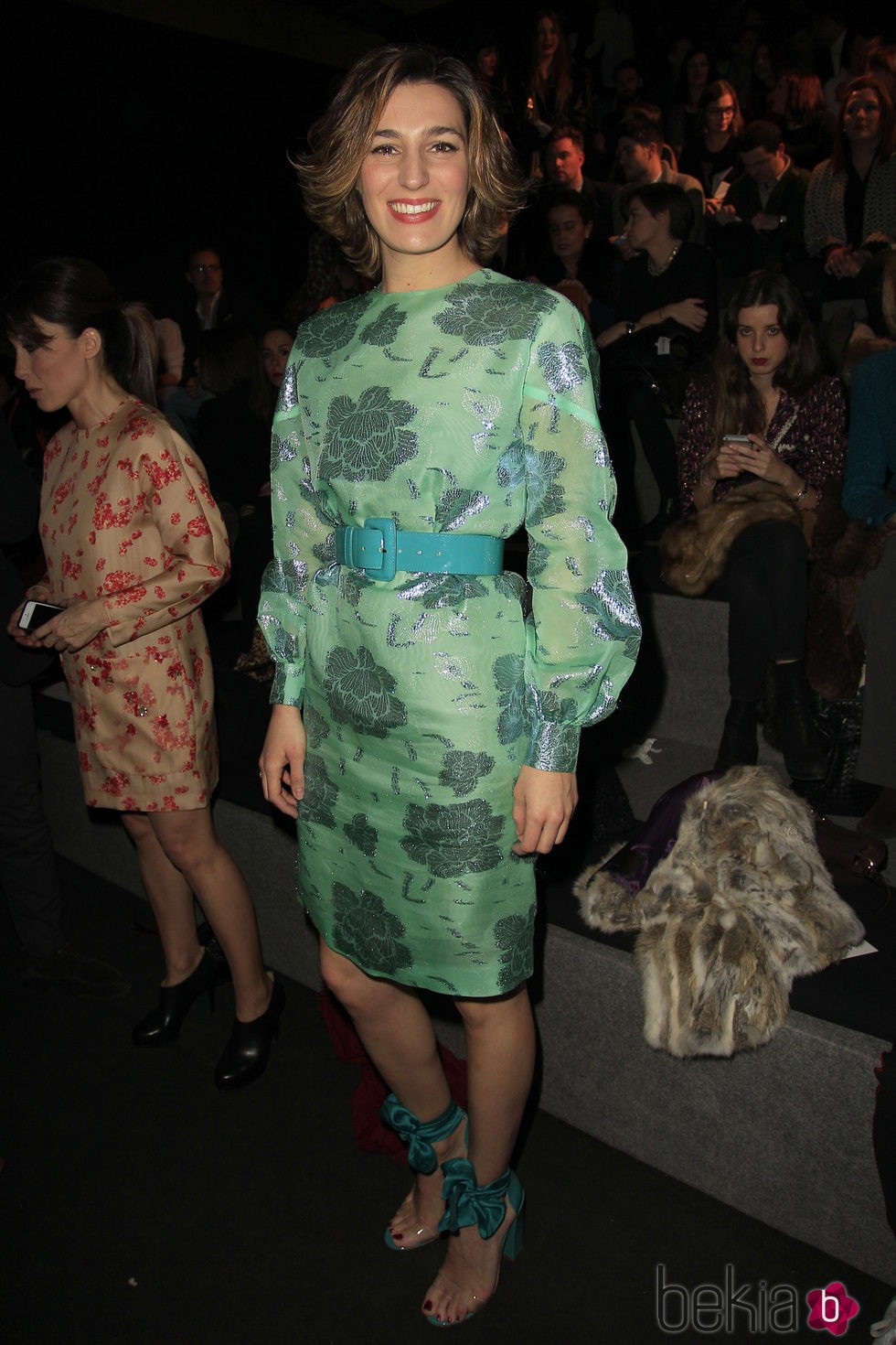 Eugenia Osborne en el front row de Duyos en Madrid Fashion Week otoño/invierno 2015/2016