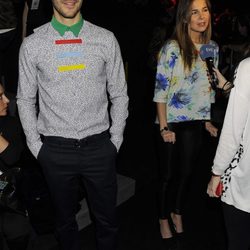 Natalia Sánchez y Marc Clotet en el front row de Davidelfín en Madrid Fashion Week otoño/invierno 2015/2016