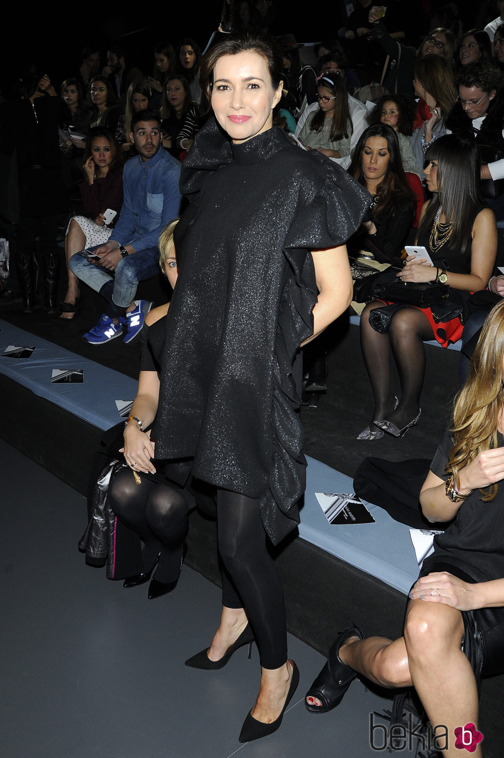 Arancha del Sol en el front row de Juana Martín en Madrid Fashion Week otoño/invierno 2015/2016