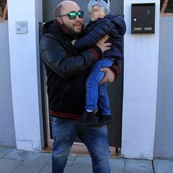 Kiko Rivera con su hijo Francisco en el día de su 31 cumpleaños