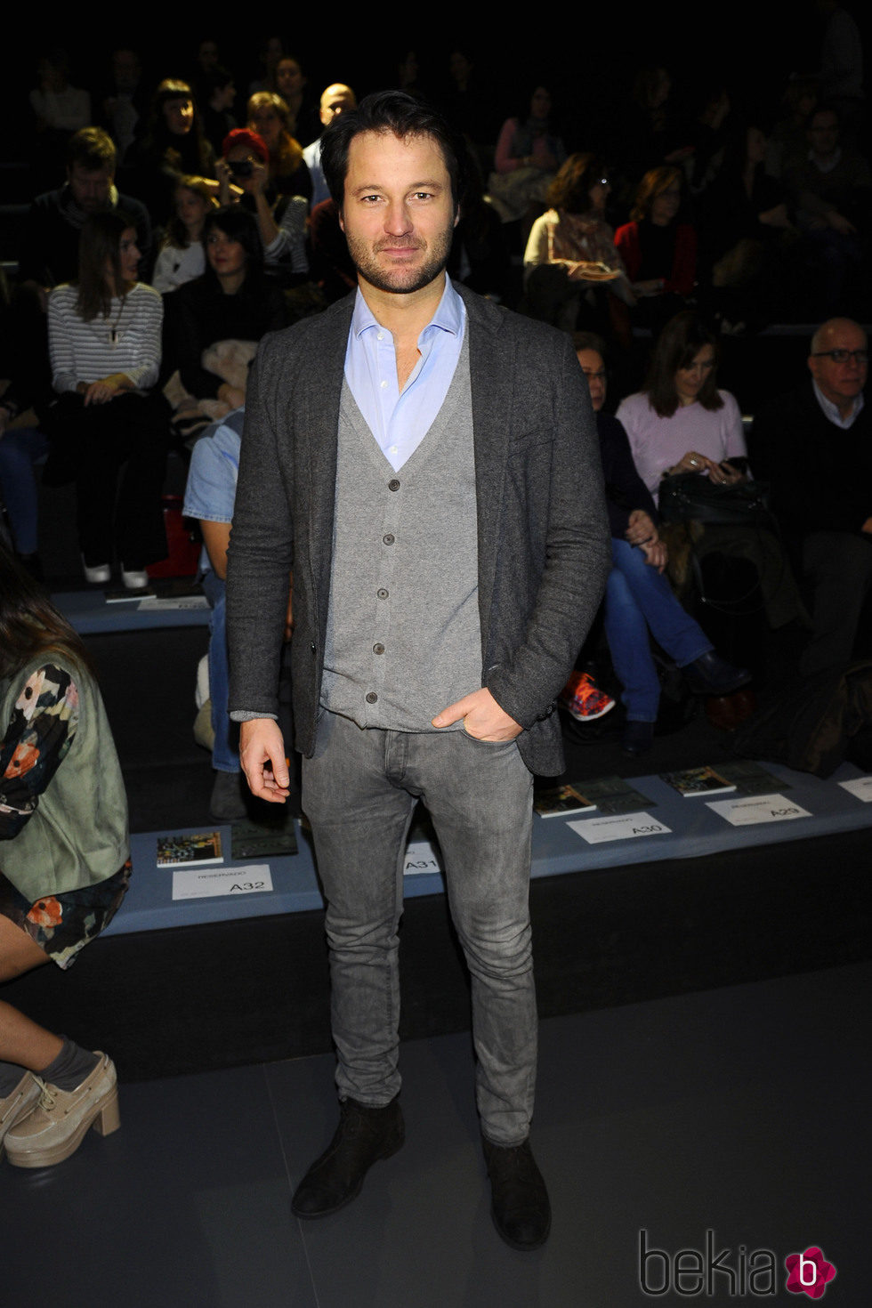 Fernando Andina en el front row de Ailanto en la Madrid Fashion Week otoño/invierno 2015/2016