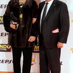 Los abuelos maternos de Gerard Piqué en la gala Mundo Deportivo 2015