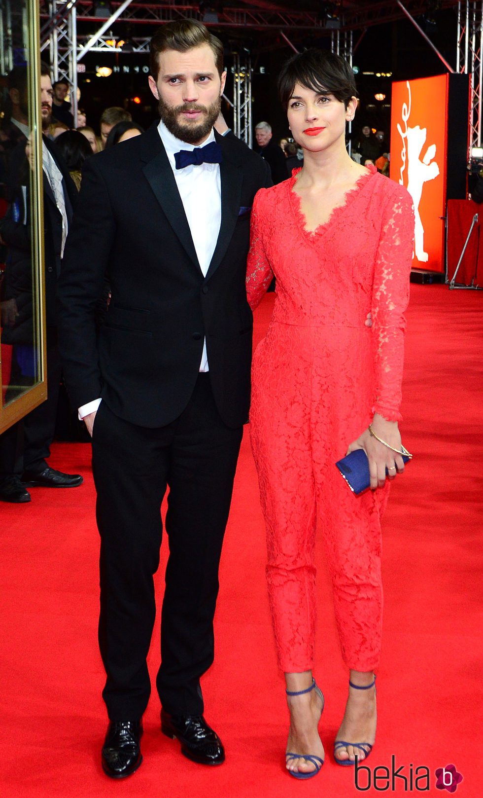 Jamie Dornan y Amelia Warner en el estreno de 'Cincuenta sombras de Grey' en la Berlinale 2015