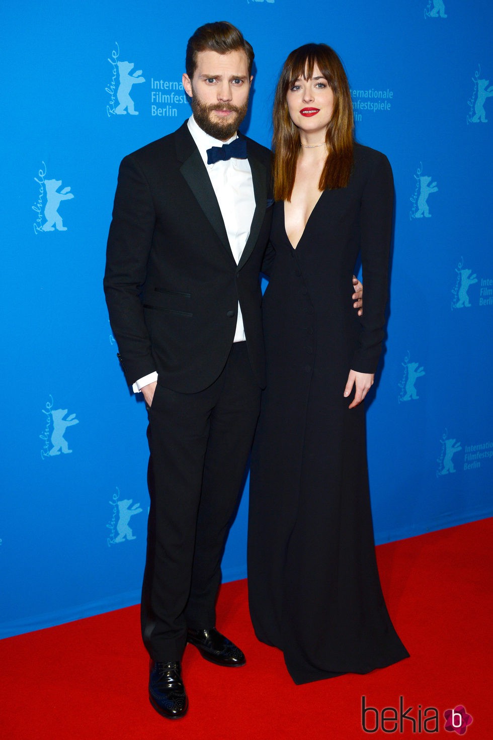 Jamie Dornan y Dakota Johnson en el estreno de 'Cincuenta sombras de Grey' en la Berlinale 2015