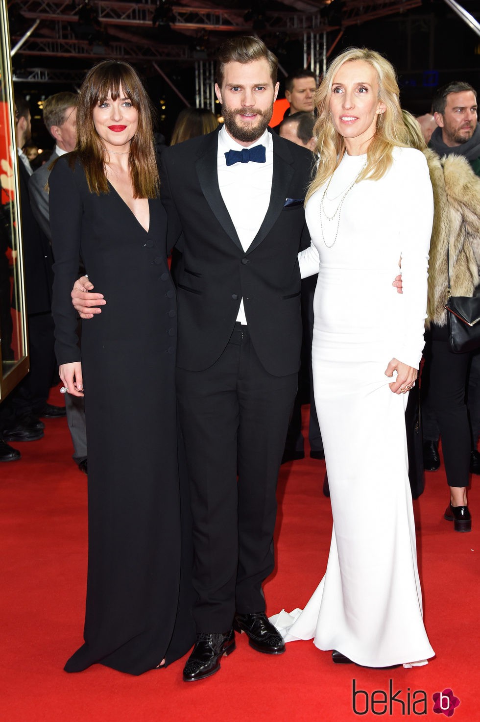 Dakota Johnson, Jamie Dornan y Sam Taylor-Johnson en el estreno de 'Cincuenta sombras de Grey' en la Berlinale 2015