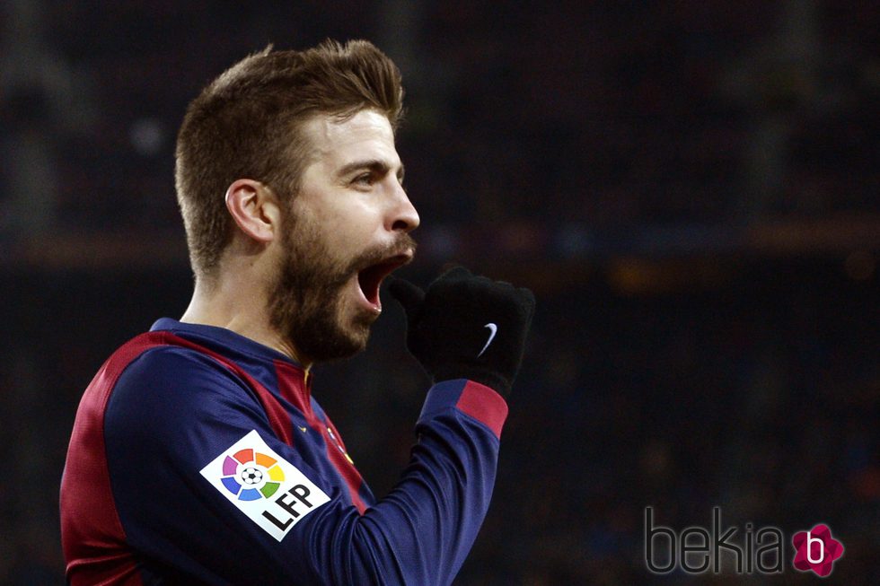 Gerard Piqué dedica un gol por primera vez a su hijo Sasha