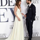 Dakota Johnson y Jamie Dornan 'Cincuenta sombras de Grey' presentan la película en Londres