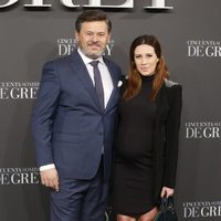 Miki Nadal y Carola Escámez en el estreno de 'Cincuenta sombras de Grey' en Madrid