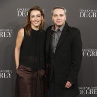 Ángeles Blanco y Vicente Vallés en el estreno de 'Cincuenta sombras de Grey' en Madrid