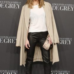 Ana Fernández en el estreno de 'Cincuenta sombras de Grey' en Madrid