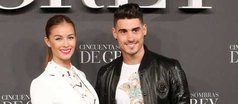 Desiré Cordero y Álvaro Ruiz en el estreno de 'Cincuenta sombras de Grey' en Madrid