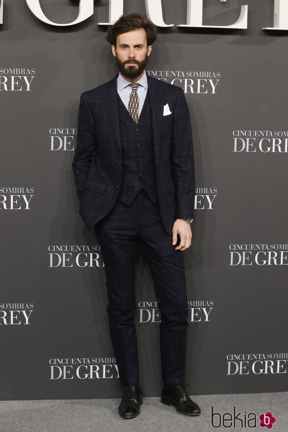 Enrique Solís en el estreno de 'Cincuenta sombras de Grey' en Madrid