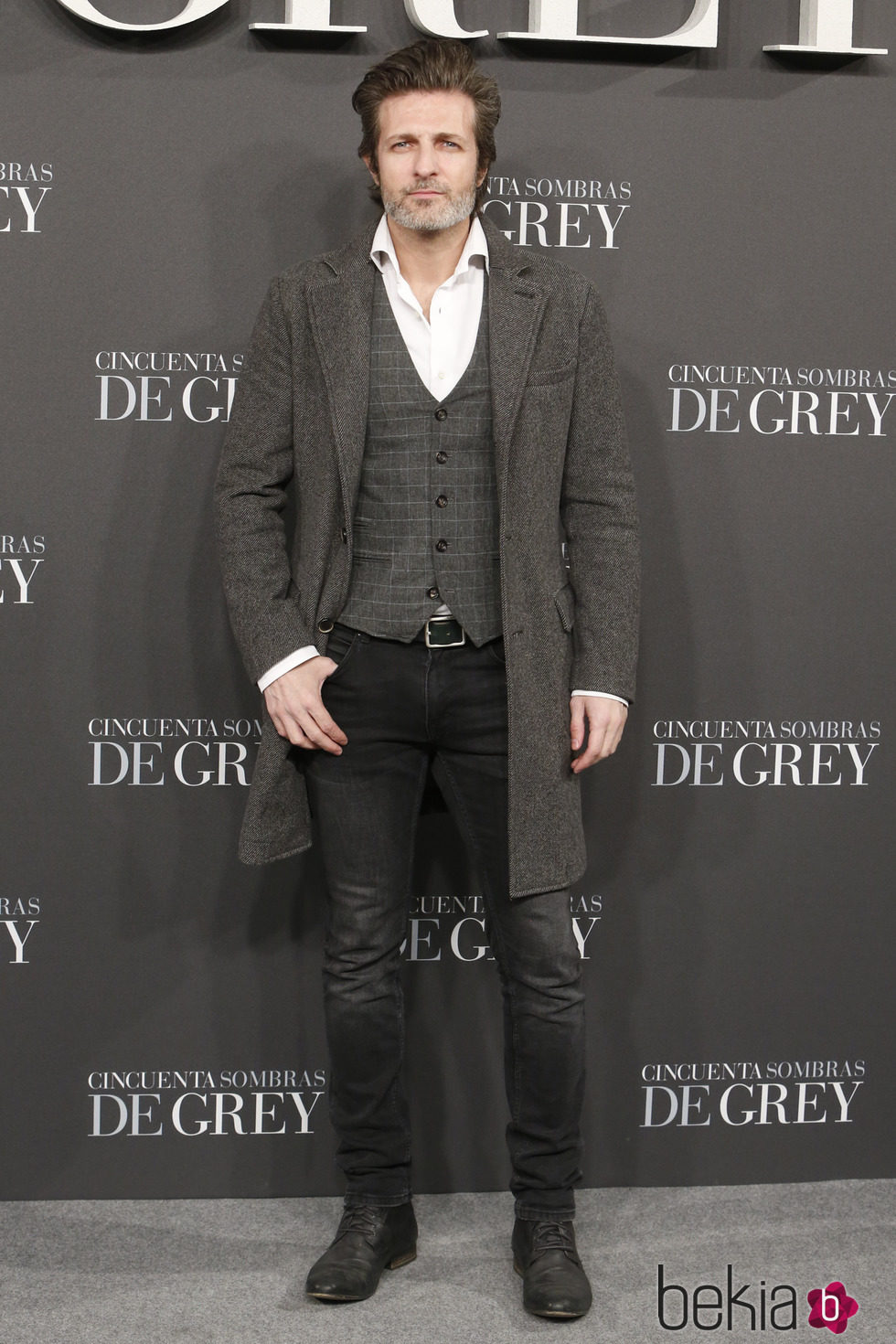 Jesús Olmedo en el estreno de 'Cincuenta sombras de Grey' en Madrid