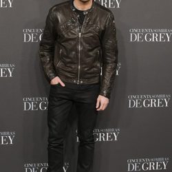 Jose Lamuño en el estreno de 'Cincuenta sombras de Grey' en Madrid