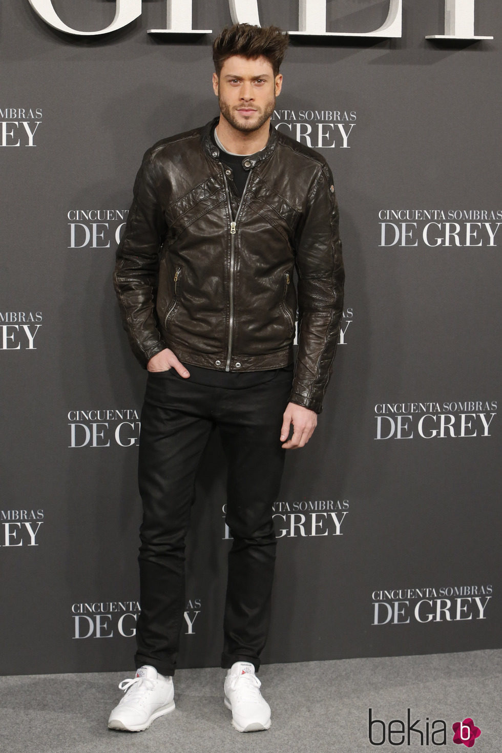 Jose Lamuño en el estreno de 'Cincuenta sombras de Grey' en Madrid