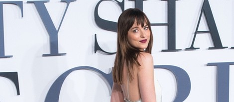 Dakota Johnson en el estreno de 'Cincuenta sombras de Grey' en Londres