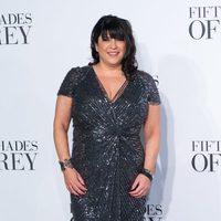 E. L. James en el estreno de 'Cincuenta sombras de Grey' en Londres