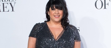 E. L. James en el estreno de 'Cincuenta sombras de Grey' en Londres