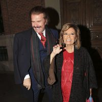 María Teresa Campos y Bigote Arrocet celebrando su primer San Valentín como pareja