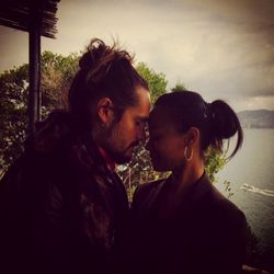 Zoe Saldaña y Marco Perego celebrando San Valentín 2015