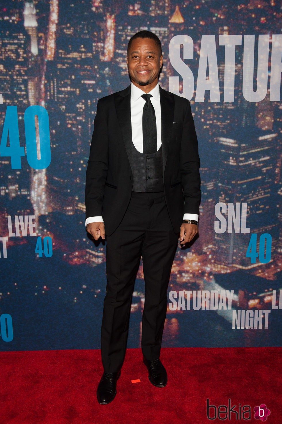 Cuba Gooding Jr en la fiesta del 40 aniversario de 'Saturday Night Live'