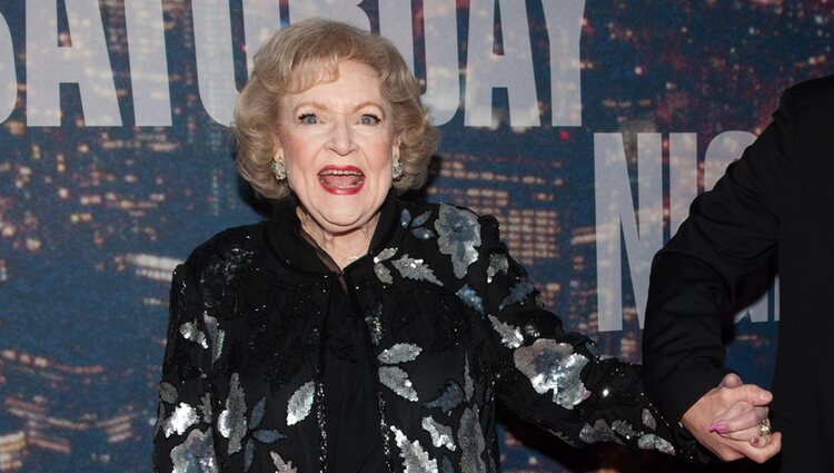 Betty White en la fiesta del 40 aniversario de 'Saturday Night Live'