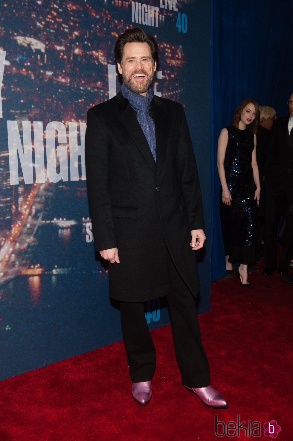 Jim Carrey en la fiesta del 40 aniversario de 'Saturday Night Live'