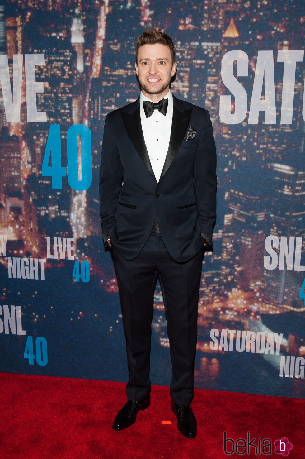 Justin Timberlake en la fiesta del 40 aniversario de 'Saturday Night Live'