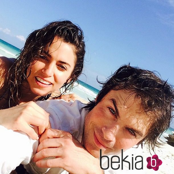 Nikki Reed y Ian Somerhalder el día de San Valentín en la isla caribeña de Aruba