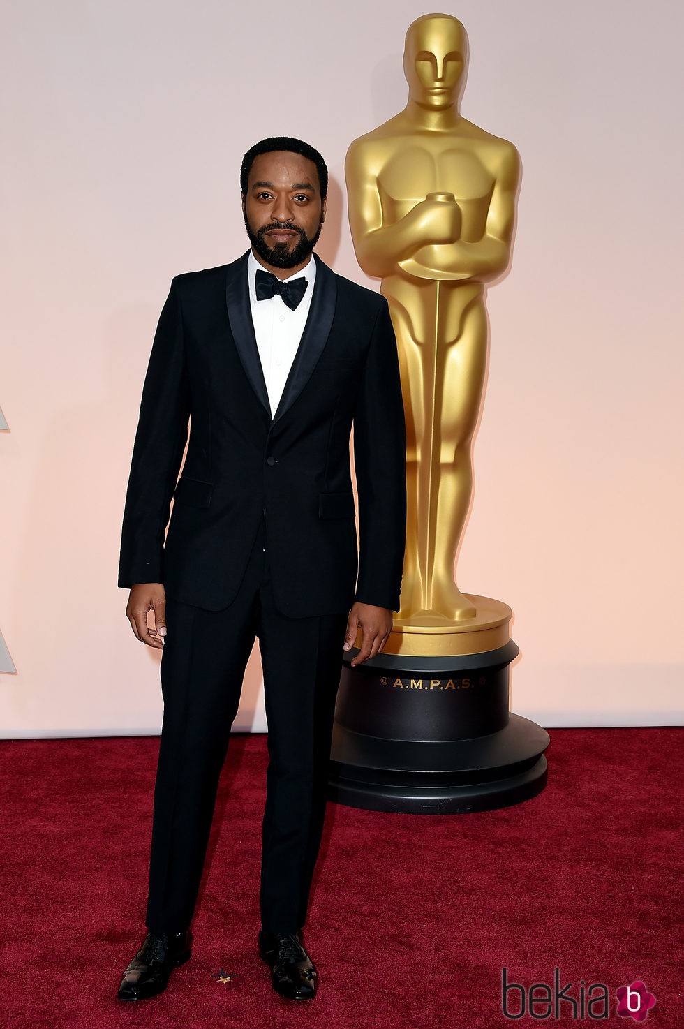 Chiwetel Ejiofor posa a su llegada a los Oscar 2015