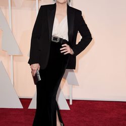 Meryl Streep en la alfombra roja de los premios Oscar 2015