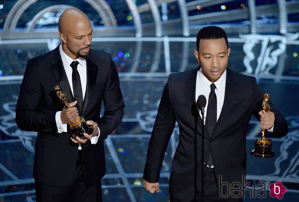 John Legend y Common reciben el Oscar a la Mejor Canción por 'Glory'