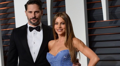 Sofía Vergara y Joe Manganiello en la fiesta Vanity Fair tras los Oscar 2015