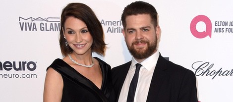 Jack Osborne y Lisa Stelly en la fiesta de Elton John tras los Oscar 2015