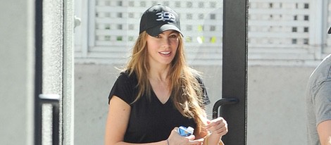 Sofia Vergara a la salida de su gimnasio en Los Angeles