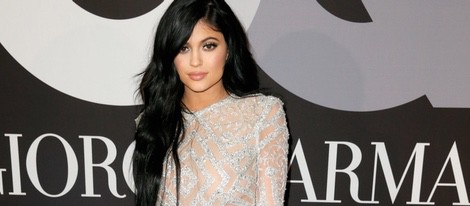 Kylie Jenner en la fiesta de los Grammy 2015 de GQ y Giorgio Armani 