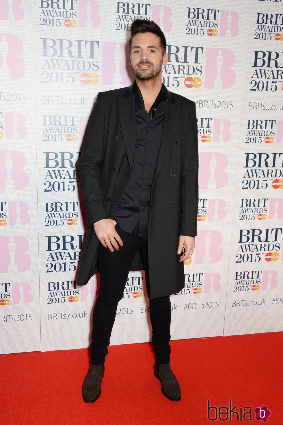 Ben Haenow en la alfombra roja de los Brit Awards 2015