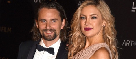 Kate Hudson y Matthew Bellamy en la gala en honor a Barbara Kruger y Quentin Tarantino