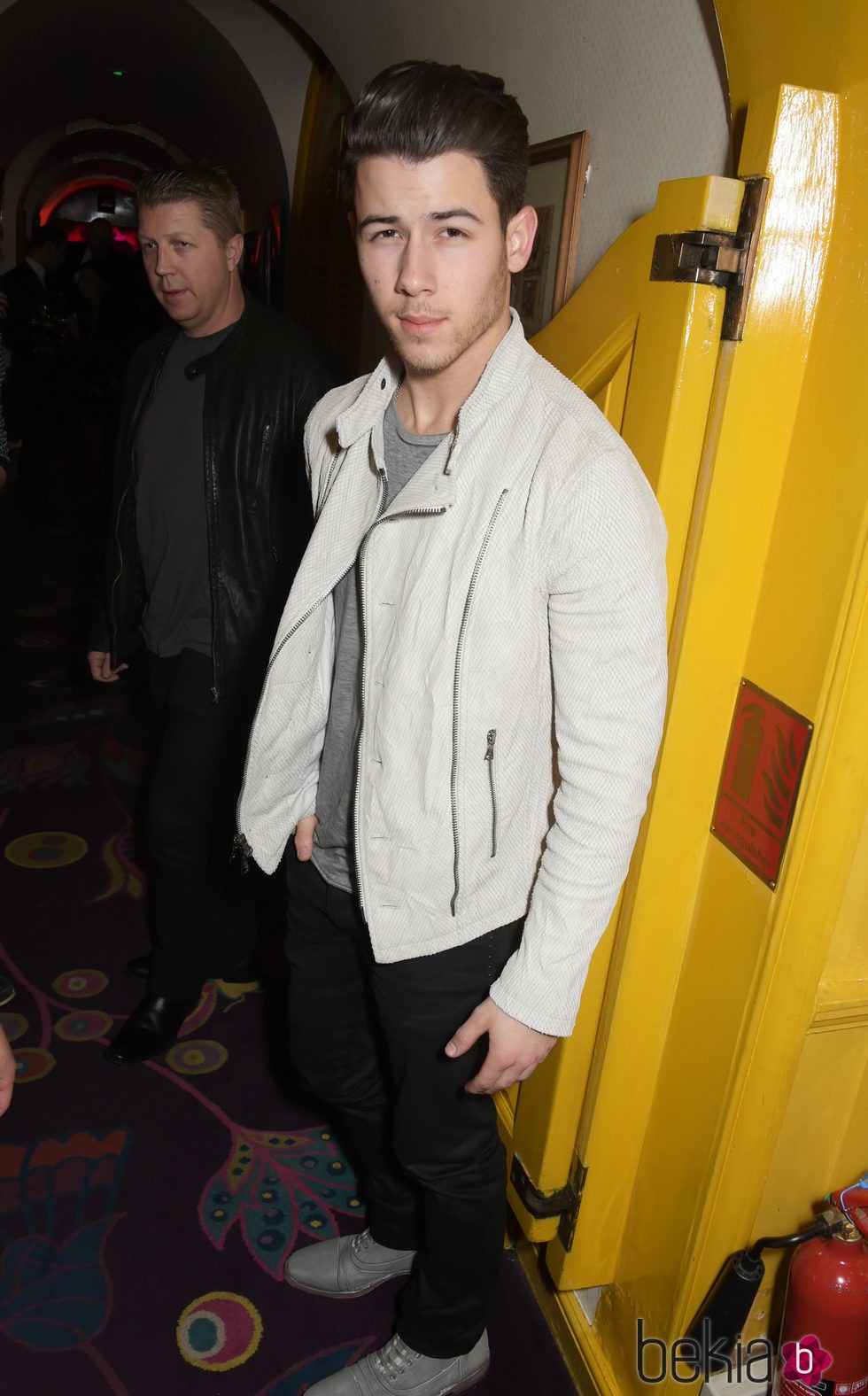 Nick Jonas en la fiesta ofrecida por Madonna tras la entrega de los Brit Awards 2015