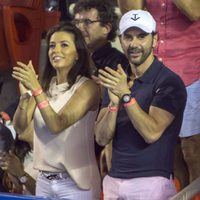 Eva Longoria y José Antonio Bastón en el Torneo de Tenis de Acapulco