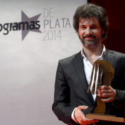 Rodolfo Sancho con su galardón en la entrega de los Fotogramas de Plata 2014