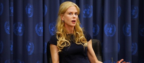 Nicole Kidman durante una conferencia contra la violencia de género de Naciones Unidas