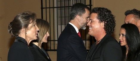 Carlos Vives en la cena del presidente de Colombia a los Reyes Felipe y Letizia