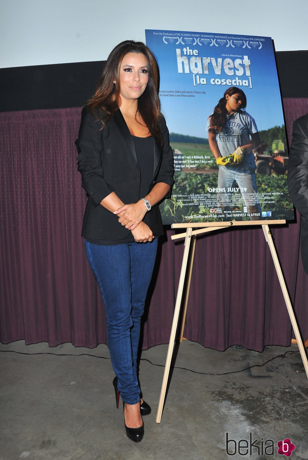 Eva Longoria en la presentación de 'The Harvest (La Cosecha)' en Beverly Hils