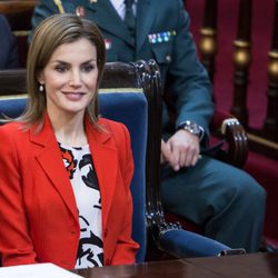 La Reina Letizia, muy contenta en el Acto oficial del Día Mundial de las Enfermedades Raras