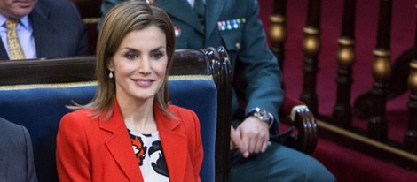 La Reina Letizia, muy contenta en el Acto oficial del Día Mundial de las Enfermedades Raras